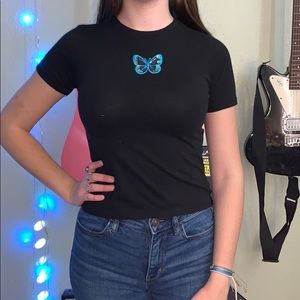 Black Butterfly T-shirt